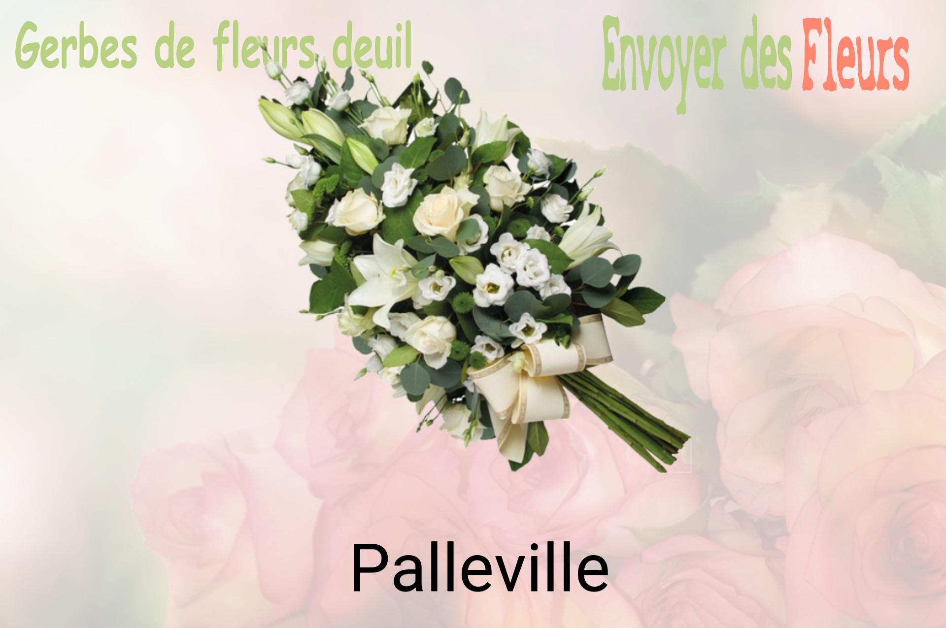 Gerbe de fleurs de deuil livrée à Palleville